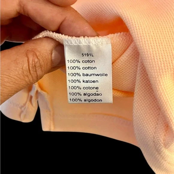 Lacoste women pique Peach Polo Shirt - Picture 6 of 8